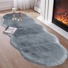 Tapis peluche extra large 140 cm (55 po) en velours polaire Ă poils longs