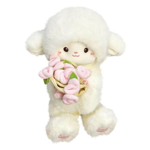 Rosebuket Hat Plys Lam Dukke Pude