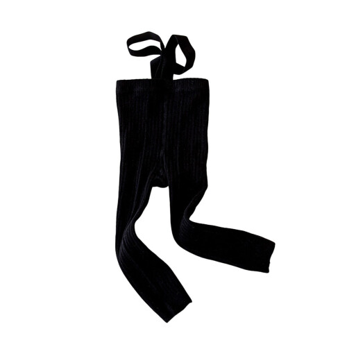 Leggings for Toddler Girls Size 0-1 Basic Solid Footless Tights Sportswear Solid Color Basic Solid Footless Tights (Black, 0-1 Years)