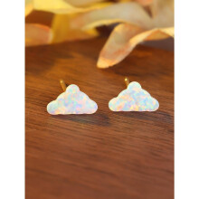925 Sterling Silver Stud Earrings Birth Cubic Zircon Fashion Jewelry For Women