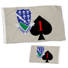 Bannière Currahee du 506e régiment d'infanterie, double face, 3 x 5 pieds