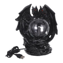 Halloween-lohikäärmeen plasmapallolamppu USB-virtalähteellä väriä vaihtava