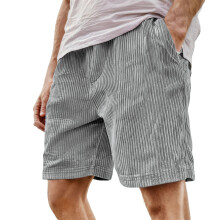Heren casual shorts met wijde pijpen, grijs, maat XL