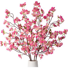 Branches de cerisier en fleurs, imitation soie, 4 pièces, 104 cm (41 pouces)