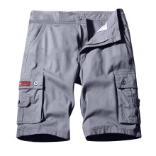Herrshorts med avslappnad passform, grå XL