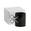 Mug en céramique plaquée or et argent avec anse texturée 1