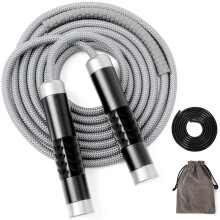 2er-Pack verstellbare Springseile aus verwicklungsfreiem PVC für Männer, Frauen und Kinder (Fitness)