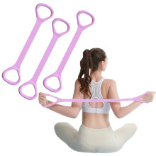 Widerstandsband in Form einer Acht mit Griffen für Arm-, Rücken- und Schulterübungen im Yoga und Pilates
