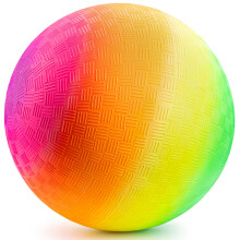 8.5INC Rainbow Ball, a rubber ball for children's play, suitable for children and adults, indoor and outdoor play.