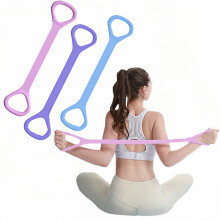 Widerstandsband in Form einer Acht mit Griffen für Arm-, Rücken- und Schultertraining, Yoga und Pilates