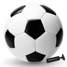 Fußball Größe 5/4/3/2 mit Pumpe, Indoor- und Outdoor-Trainingsball für Kinder, Jugendliche und Erwachsene