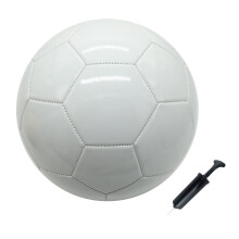 Fußball, Größe 3/4/5, einfarbig, zum Selbstbemalen für Kinder, Bastelgeschenk für Eltern und Kinder im Kindergarten