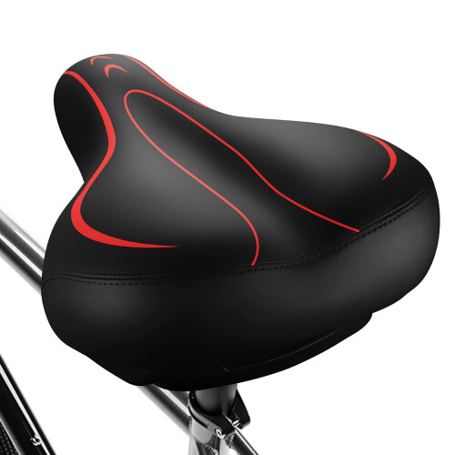 Extra Large Comfort Bicycle Replacement Seat Pad Waterproof Leather
