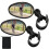 2-piece bicycle rearview mirror, adjustable 360-degree rotation, shockproof acrylic. 1