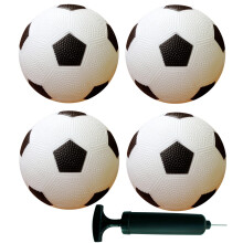 Confezione da 4 palline da gioco piccole da 5 pollici con pompa, mini palline per bambini piccoli da utilizzare all'aperto