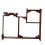 Wood Antique Display Rack Desktop Decor 1 Piece 5
