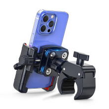 3rd Gen Anti-Vibration Bike Phone Holder, Secure Lock Handlebar Mount for E-Bike Scooter Stroller, Fits 4.7-7" Phones