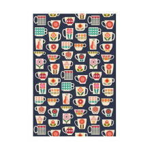 Kate Rhees Teacups Tea Towel