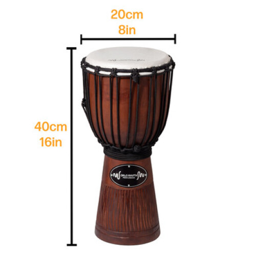 Djembe Drum 40cm Rope Tuned - World Rhythm 1