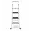 Oypla Oypla Foldable 4 Step Ladder Stepladder Non Slip Tread Safety Steel Step 9