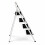 Oypla Oypla Foldable 4 Step Ladder Stepladder Non Slip Tread Safety Steel Step 10