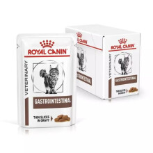 ROYAL CANIN Veterinary Health Nutrition Gastrointestinal Wet Cat Food with Thin Slices in Gravy | 48 x 85g Pouches | Formulates to Support Healthy Di