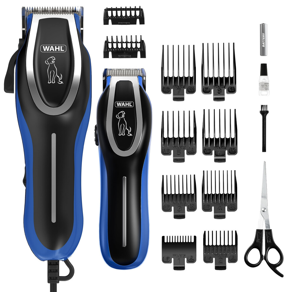 Wahl Complete Groom Dog Clipper & Trimmer Kit, Clippers For Dogs, Full Coat Grooming, Low Noise Corded Pet Clippers, Pet Trimmers, Groom Pets At Home
