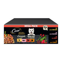 CESAR Natural Goodness Casserole Mixed Selection in Gravy 24x100g