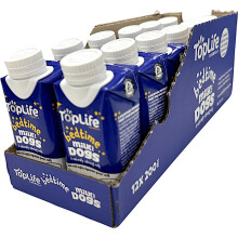 TopLife Bedtime Calming Milk for Dogs - Keeps Dogs Hydrated - Chamomile & Honey Goats' Milk, 12 x 200ml