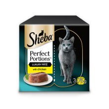 Sheba Perfect Portions Cat Food Tray with Chicken in Loaf, 225 g (Pack of 8)