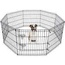 Doggy Style 8 Panel Playpen Suitable for Dogs Puppies Cats & Rabbits Foldable Ideal for Indoor/Outdoor use Puppy Play Pen (Small, 8 Panel Light/Lge D
