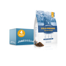 James & Ella Cold-Pressed Dog Food, Free-Run Chicken (4 x 2.5kg) Hypoallergenic,