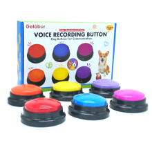 Gelabur Set of 6 Dog Buttons for Communication, Voice Recordable Buttons for Classroom, Dog Training Talking Buttons Starter Set, Pet Easy Speaking B