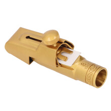 Brass Soprano Saxophone Mouthpiece 8C Frosted Gold Cover