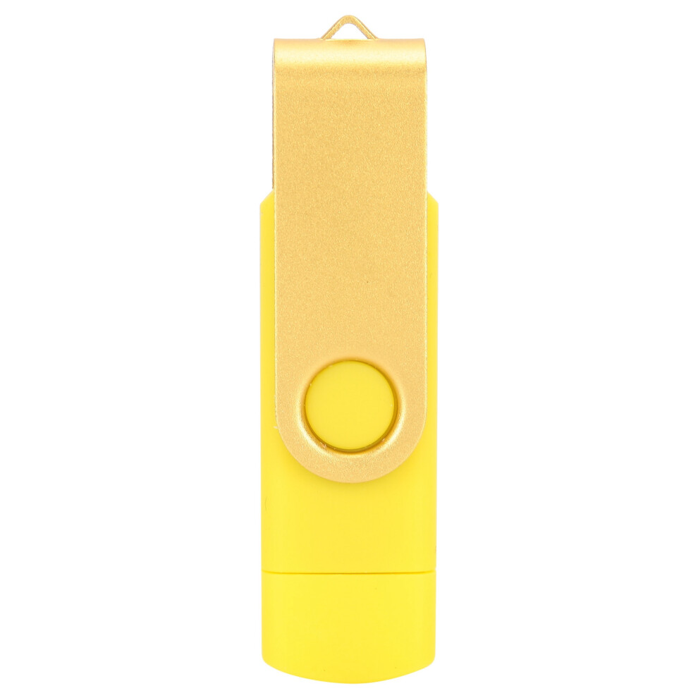 8Gb Otg Usb Flash Drive, Micro Usb & Usb 2.0 Data Stick Yellow 8471391830521