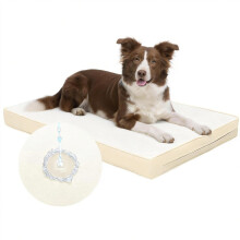 Favodormir Waterproof XL Dog Bed for Crate,Orthopedic Dog Mattress,Washable Removable PU Leather Cover,Foam Pet Bed Cushion,Travel Mat For Indoor&Out