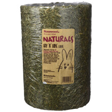 Rosewood Naturals Hay ‘n’ Hide Roll, Small Animal Edible Play Tunnel, Toy & Hay Hideout, for Rabbits, Guinea Pigs and Chinchillas, Large