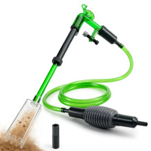 NICREW 2-in-1 Aquarium Cleaner & Water Changer, Manual Gravel and Sand Vacuum Siphon Pump for Easy Fish Tank Cleaning, Aquarium Accessories