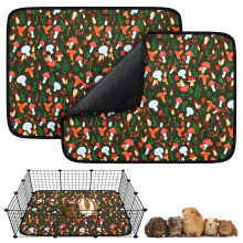 2 Pcs Guinea Pig Cage Liners, 23.6'' x 17.7'' Reusable Washable Guinea Pig Bedding, Waterproof Anti Slip Guinea Pig Pee Pads, Fast and Super Absorben