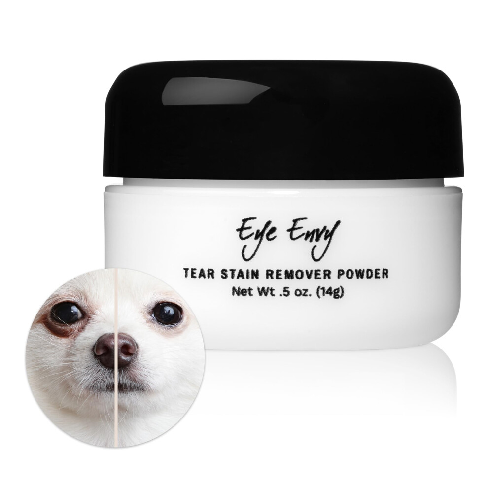 Photos - Other for Dogs Eye Envy Tear Stain Remover Powder for Dogs and Cats. 100 Natural, Safe. Apply Around Eyes. Absorbs and Repels Tears. Keeps