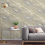 Grandeco Neutral Grey Marble Effect Wallpaper Feature Wall 1