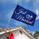 Just Married Ring Flagg Banner Dobbeltsidig 9x1,5 m Blå 3