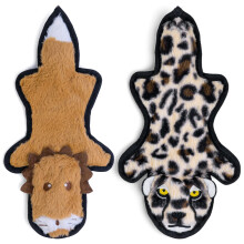SHARLOVY Upgraded Crinkle Squeaky Dog Toy, Durable Long-Lasting Chew for Aggressive Puppies and Teething, 6-Layered