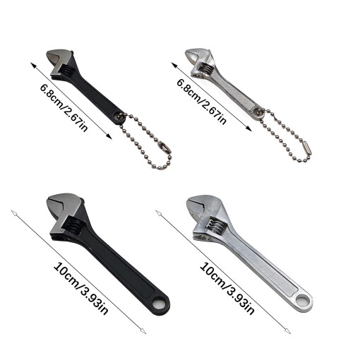 Adjustable Mini Wrench For Home And-4 inch 100mm Silver 1