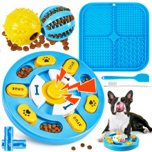 Ystars 8 Pcs Value Interactive Dog Toys for Boredom,Dog Puzzle Toys,Licky Mats f