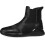 High Top Sneakers Leather Splicing Reflective Black 3