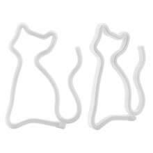 Cat Shaped Neon Light LED Decor, 23.5cm Blue, USB/Battery Powered