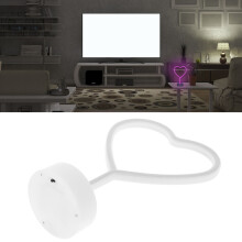 Pink Heart LED Neon Sign Lamp - 30.5cm Desktop Night Light