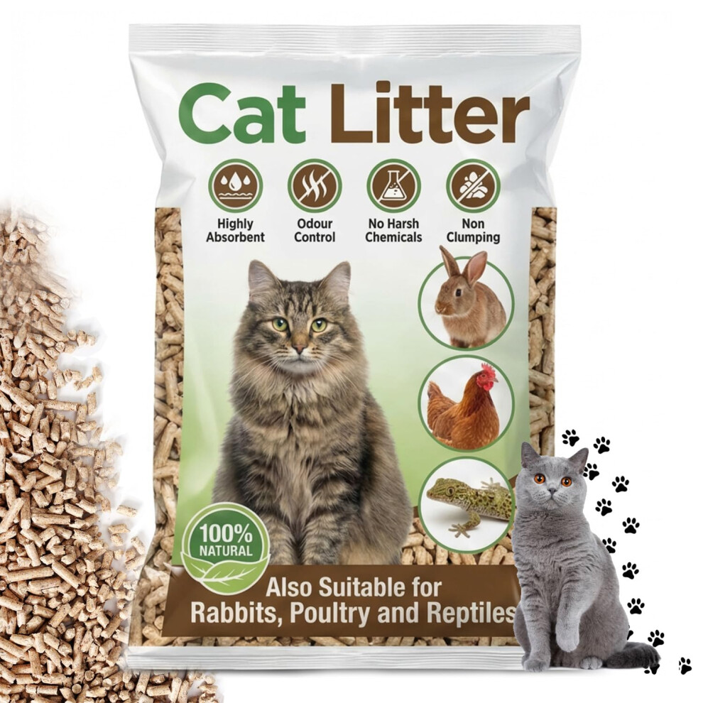 Photos - Cat Litter 30L Highly Absorbent  Odour Controlled Natural Soft Pet Bedding (2 x 30L)