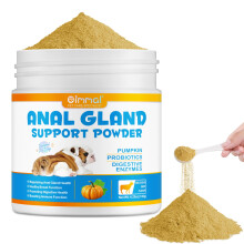 Anal Gland Support Powder for Dogs, Dog Anal Gland Fibre Supplement With Pumpkin, Probiotics And Digestive Enzymes, Relief for Anal Glands, Soothes I